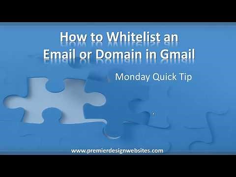 How to Whitelist an Email or Domain in Gmail