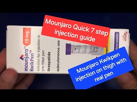 How to take Mounjaro Kwikpen? Quick 2 min guide with clear 7 steps of injection.