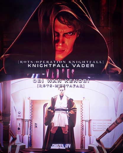 Anakin Skywalker(post:operation knightfall:rots) vs Obi Wan Kenobi(post:mustafar:rots)#anakinskywalker #obiwan #darthvaderedit #fyp #starwars