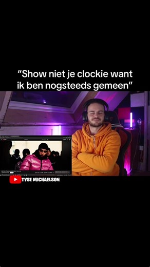 “Show niet ie clockie want ik ben nogsteeds gemeen” #bflquatro #tysemichaelson #reaction #foryourepage #passtheaux