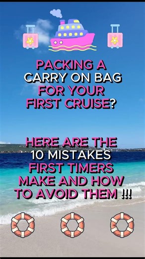 10 Carry On MISTAKES That First Time Cruisers ALWAYS Make