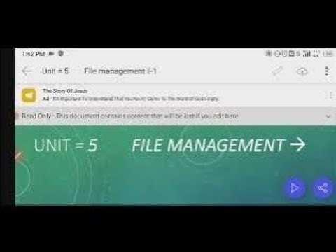 File management in operating system. || फाइल मैनेजमेंट इन ऑपरेटिंग सिस्टम || #pagereplacement #os
