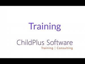 ChildPlus Onsite Training
