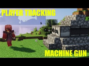 Minecraft Redstone Weapon: Player-Tracking Arrow Machine Gun (Vanilla 1.16.5)