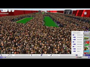 Real-time, interactive simulation of 100000 agents in SimCrowds.