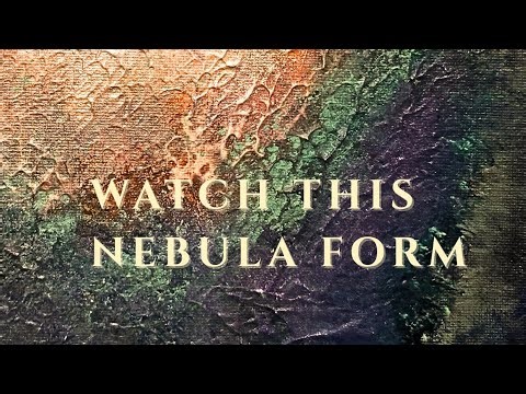 Building a Nebula Layer by Layer | Textured Acrylic Painting