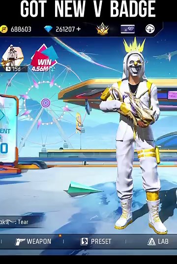 Got New V Badge 🔥 New V Badge Update in Free Fire #srikantaff