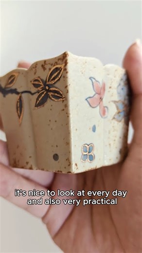 Golden Hydrangea Ceramic Cup | Slow Morning Tea Ritual