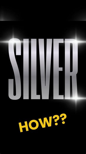 This Text Looks INSANE...It's Just Silver 🥶 #canva #canvatips #designtips.