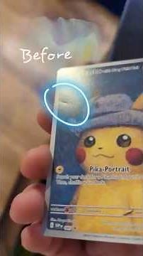 Pikachu dent removal #Pokémon #KurtsCardCare #CustomerSatisfaction