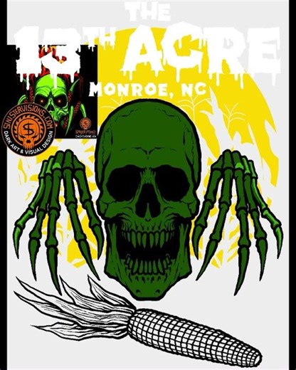 Procreate Timelapse: T-shirt Design for The 13th Acre Haunted Attraction