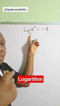 Let's solve this logarithm problem #log #logarithm #gpadlearnmaths #stem #maths