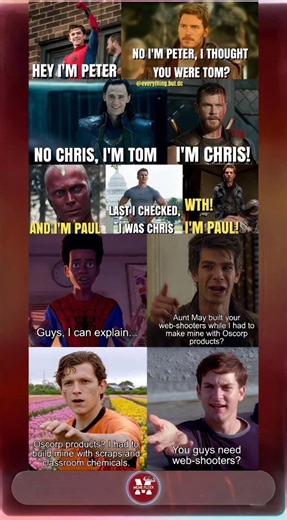 “Spider-Man Identity Crisis Gets OUT OF CONTROL 😂” #spiderman #marvelmemes #multiverse