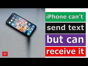 iPhone can not send text message but can receive it