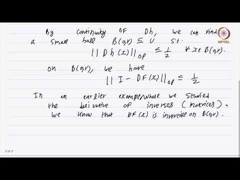 THE INVERSE FUNCTION THEOREM