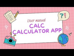 Instructions for using the app CalC - Scientific Calculator