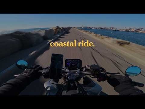 beautiful weather. coastal ride.
