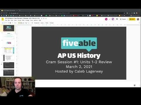 AP US History Cram Mar 2, 2021