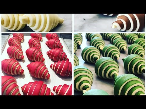 Raspberry Bicolor Croissant