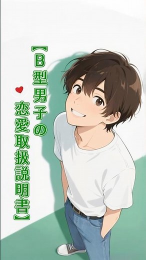 👉 【B型男子の恋愛取扱説明書】知らないと振り回される!?💘13の特徴 #血液型 #性格 #B型