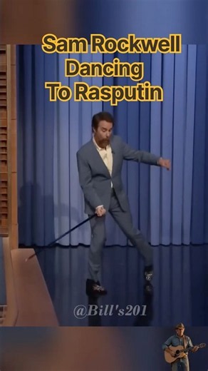 Sam Rockwell Goes WILD Dancing to Rasputin! #bill'201 #shorts #short