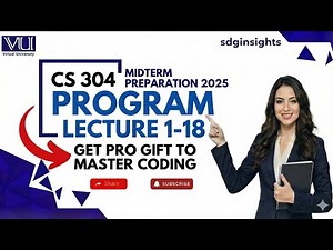 CS304 Mid-Term program lecture 1-18 fall 2025 | Full Marks in Subjective | Get pro gift free link