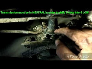 How to adjust transfer case linkage on jeep cherokee xj