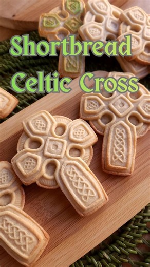 Celtic Cross Shortbread Cookies (shorter version)