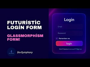The BEST Glassmorphism Login Form I’ve Ever Made! 🔥 | Modern CSS Tutorial (HTML & CSS) 2026