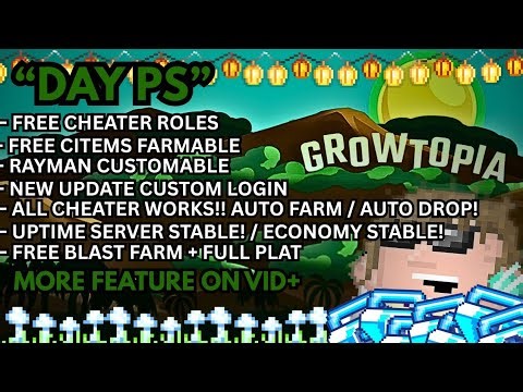 🪽 GROWTOPIA PRIVATE SERVER | DAY PS | JOIN NOW FREE CHEATER ROLE! 🪽