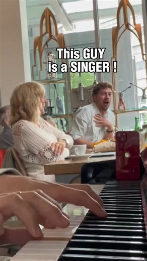 40K views · 764 reactions | I met 2 SINGERS in a CAFÉ!!  Song： Libiamo ne' lieti calici Opera： La Traviata #piano #singing #verdi #traviata #libiamo #publicpiano #classicaltok #classicalmusic #opera #dritanalsela | Fabio Rubino | Facebook