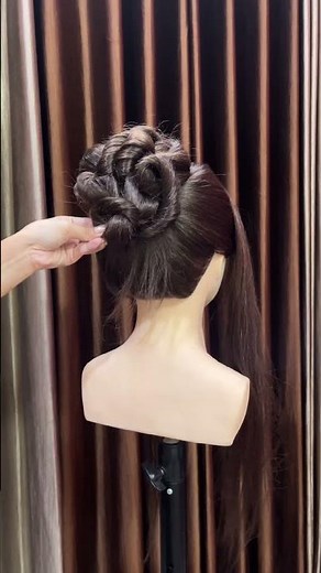 Elegant Bridal Updo ✨ Easy #hairstyle #tutorial