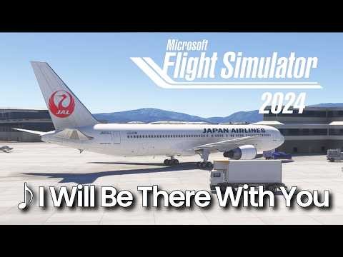 JAL 搭乗曲『I Will Be There With You』(Piano) ✈️ Relaxing Flight BGM [MSFS2024]