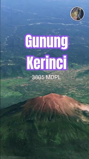 This Is the Tallest Volcano in Indonesia #volcano #shorts #mountkerinci #sumatra