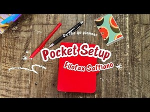 Filofax Saffiano Pocket Planner Setup