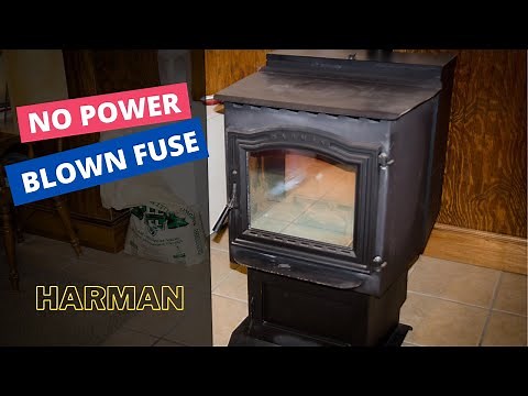 No power on Harman pellet stove blown fuse
