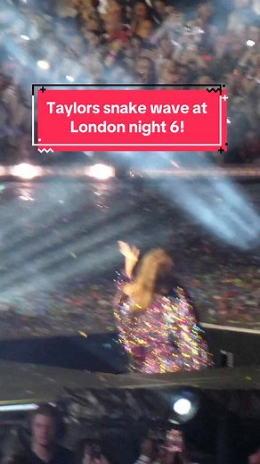 Taylor Swift Snake Wave at London Night 6