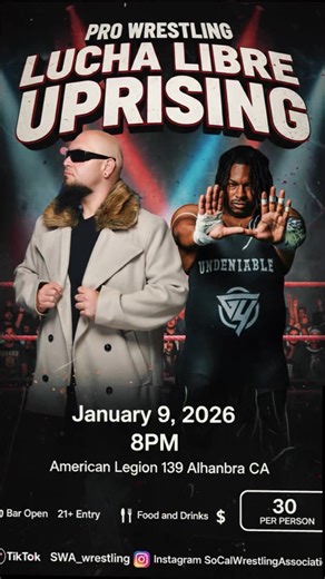 #prowrestling #luchalibre #swa #socalwrestling #comingsoon
