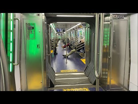 Riding MTA NYC Subway Kawasaki R211T Open Gangway C Train (2/6/24)