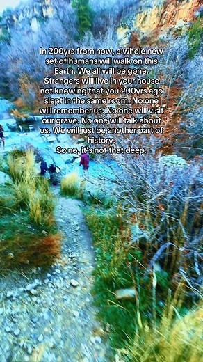 We make life so heavy. In 200 years none of this will matter, no one will remember our mistakes or opinions. Someone else will sleep in our room without knowing we ever existed. So stop overthinking and start living. Right now is all you actually own. #CaliSoberRecovery #CaliSoberQuinn #MindsetShift #LiveFully #Motivation #DeepThoughts #LetItGo #HealingJourney #Perspective #Trending | Quinn Lapeyre