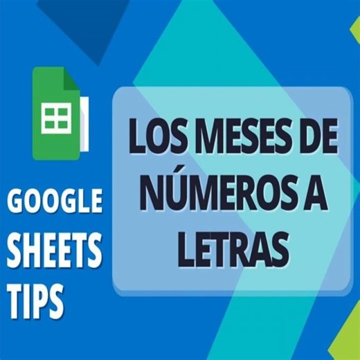 Convertir los meses de números a letras en Goog Sheets #sheets