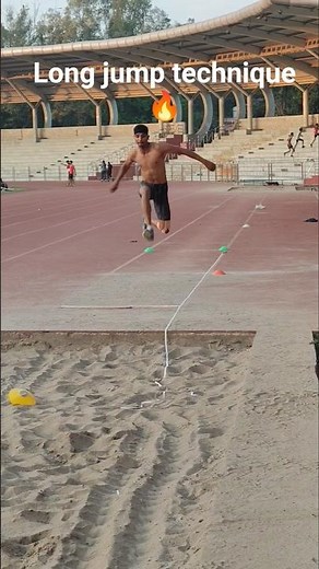 Man's long jump 🔥#longjump #shorts #trending #sports #athlete #viral #jump