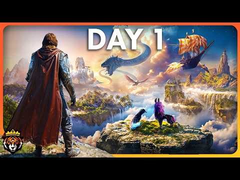 DAY 1 in the NEW Biggest Survival Game... and it's SO GOOD