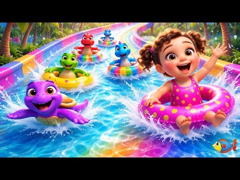 🚤 Row Row Row Your Boat | Cute 3D Nursery Rhyme with Animals | Fun Kids Song for Toddlers