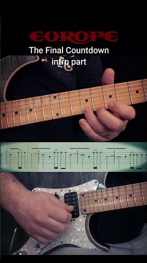 #Tutorial Europe- The Final Countdown intro Part. #guitar #guitarcover #guitartutorial