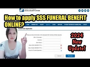 How to apply SSS FUNERAL BENEFIT ONLINE? 2024 update