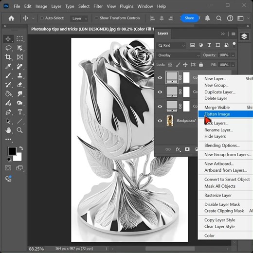 25K views · 188 reactions | How to change gold colour to steel colour in photoshop | Photoshop tips and tricks | Facebook