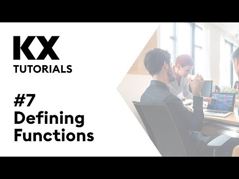 Intro to kdb+ and q | Tutorial #7 | Defining Functions