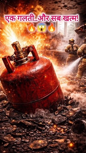 One mistake of gas🔥 and the whole house gets destroyed😱 | LPG Safety Truth #shorts #youtubeshorts