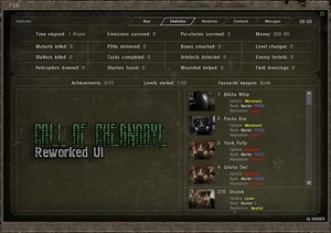 CoC Reworked UI addon - S.T.A.L.K.E.R.: Call of Chernobyl mod for S.T.A.L.K.E.R.: Call of Pripyat